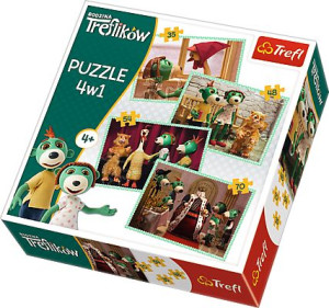 Puzzle Trefl 4w1 34290 Rodzina Treflików Nowi Przyjaciele