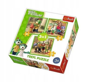 Puzzle Trefl 3w1 34838 Trefliki