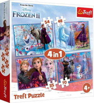 Puzle Trefl 4w1 34323 Frozen