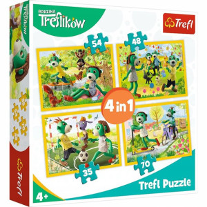 Puzzle Trefl 4w1 34337 Trefliki