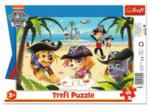 Puzzle Trefl 15 31350 Ramka Psi Patrol