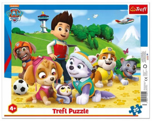 Puzzle Trefl 25 31344- Psi Patrol Ramkowe