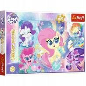 Puzzle Trefl 100 14821 glitter kucyki