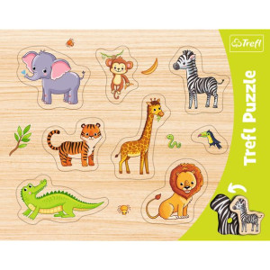 Puzzle Trefl 31308 ramka zwierzęta egzotyczne