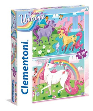 Clementoni 24754 Puzzle 2x20 Jednorożec