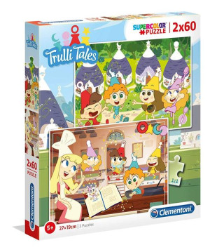 Clementoni 21606 Puzzle 2x60 Trully Tales