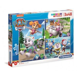 Clementoni 25260 Puzzle 3x48 Psi Patrol