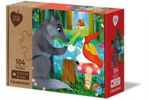 Clementoni 27199 puzzle 104 czerwony kapturek i wilk
