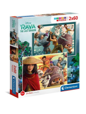 Clementoni 21616 puzzle 2x60 Raya i ostatni smok