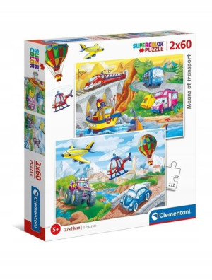 Clementoni 21619 puzzle 2x60 transport