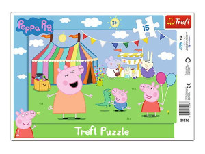 Puzzle Trefl 15 31276 Peppa W Wesołym Miasteczku