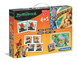 Clementoni 13391 Edukit 4 W 1 Zootopia