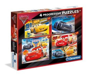 Clementoni 07714 Puzzle 4w1 Cars 3