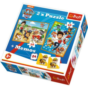 Puzzle Trefl + Memo 90790 Psi Patrol Na Ratunek