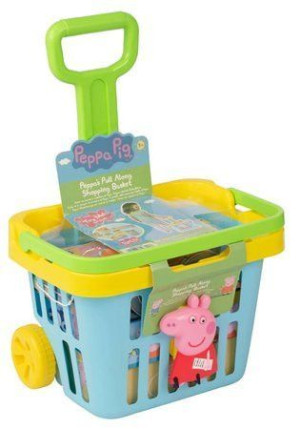 HTI Peppa 1684639 Koszyk sklepowy z wyposażeniem