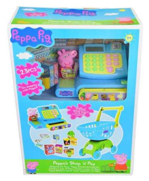 HTI Peppa 1684698 Sklep kasa + koszyk
