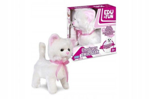 Kot edu & fun biały chodzący 124938
