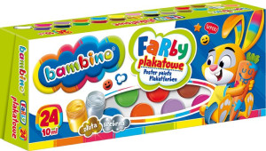 Farby Plakatowe 24kol Bambino 02885