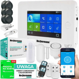 Bezprzewodowy Alarm Guardian Iv Lcd Gsm Wifi App