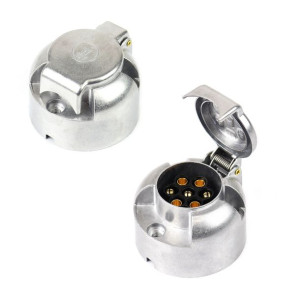 Gniazdo przyczepy aluminiowe wtyk 7 PIN