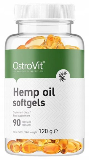 Ostrovit Hemp Oil Olej Konopny Omega 3 6 9 90 Kaps