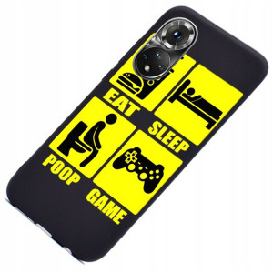 Etui case Black Matt do Honor 50 Nadruk Wzory