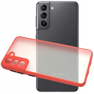 Etui plecki Milky Case Do Samsung S21 czerwony