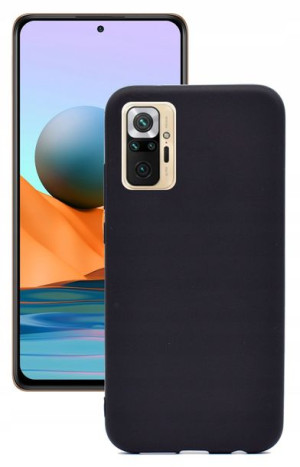 Etui mat matowe czarne do Xiaomi Redmi Note 10 Pro