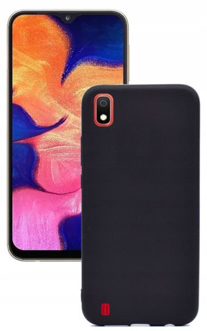 Etui plecki matowe czarne matt case do Samsung A10