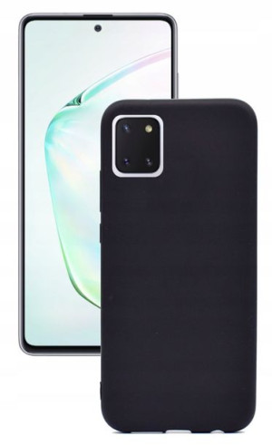 Etui matowe czarne case do Samsung Note 10 Lite