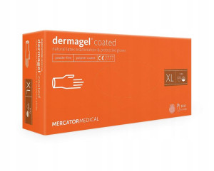 RĘKAWICE rękawiczki lateksowe dermagel coated Mercator XL 100 szt
