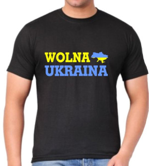 Koszulka FREE Ukraine solidarni Wolna Ukraina