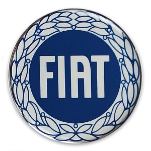 Emblematy naklejki na kołpaki dekle do Fiat Niebieski 50mm