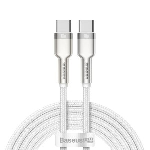 Baseus kabel Cafule Metal USB-C USB-C 2,0 m biały 100W