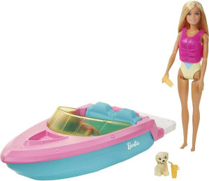 Barbie - Motorówka + Lalka - Grg30