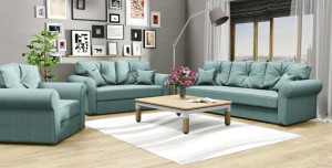 Komplet Wypoczynkowy LION 3+2+1 Sofa Rozkładana Wersalka Fotel