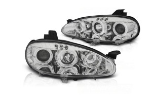 Lampy Przednie Chrome Ringi Do Mazda Mx5 01-05