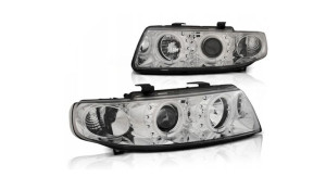 Lampy Seat Leon Toledo 99-04 Chrome Ringi Ccfl