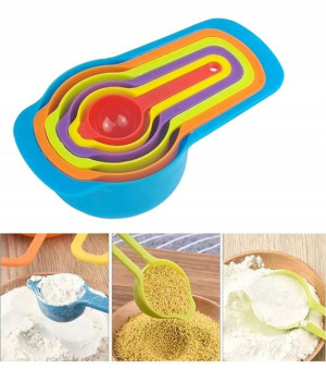 Miarki Plastikowe Kuchenne Zestaw Miarek 6 Szt