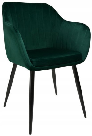 Fotel Dankor Design PIK X zieleń butelkowa WELUR