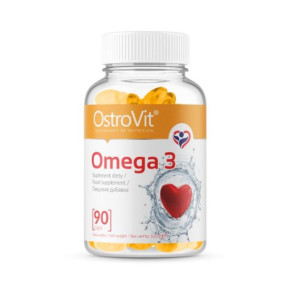 Kwasy Tłuszczowe Omega Ostrovit Omega 3 90softgels