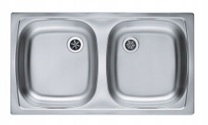 Alveus Basic 160 Zlewozmywak Stalowy Len