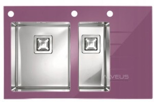 Alveus Crystalix 20 Zlewozmywak Szklany Lewy