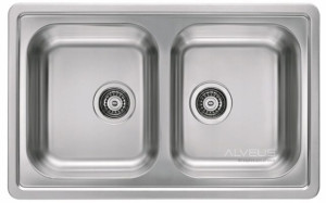 Alveus Elegant 40 Zlewozmywak Stalowy Satyna