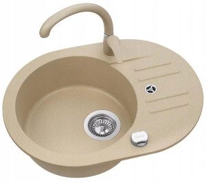 Alveus Foxtrot 40 Zlewozmywak Granitowy + Bateria