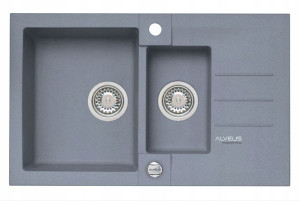Alveus Rock 70 Zlewozmywak Granitowy Steel
