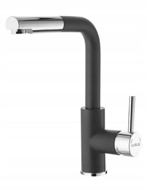 Alveus Siros Bateria Kuchenna Czarny 91+ Chrom