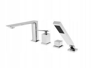 Besco Aspira Bateria Wannowa 4-otworowa Chrom