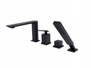 Besco Aspira Bateria Wannowa 4-otworowa Czarna