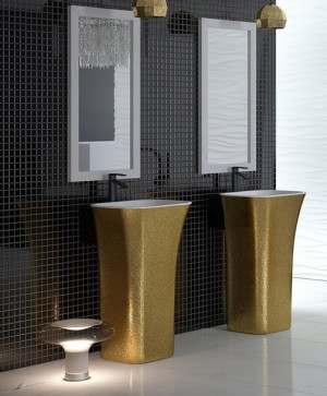 Besco Assos Glam Umywalka Wolnostojąca 40x50x85cm
